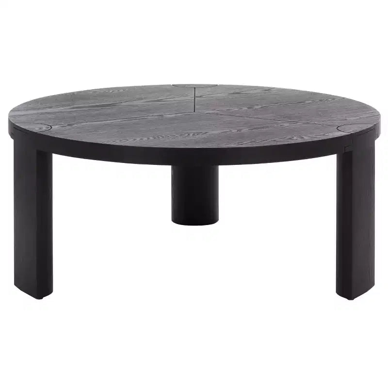 Gaby Round Coffee Table - COF2319A - Black - Safavieh