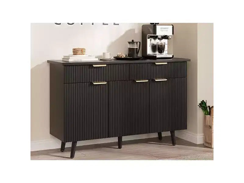 Credenza a buffet da 47 pollici, credenza da dispensa con cassetti e ripiani regolabili, mobile in legno/tavolino da caffè per cucina, soggiorno, sala da pranzo