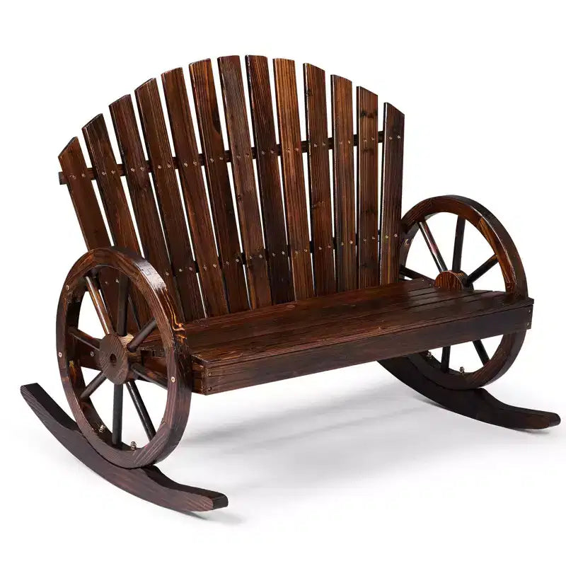 Karl Home | 36-Inch Wagon-Inspired Double-Person Patio Rocking Chair