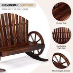 Karl Home | 36-Inch Wagon-Inspired Double-Person Patio Rocking Chair