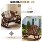 Karl Home | 36-Inch Wagon-Inspired Double-Person Patio Rocking Chair
