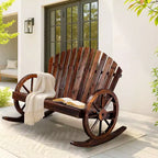 Karl Home | 36-Inch Wagon-Inspired Double-Person Patio Rocking Chair
