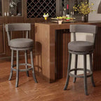 Costway, set di 4 sedie da bar con altezza 78 cm, con sedile girevole a 360° e seduta ammortizzata