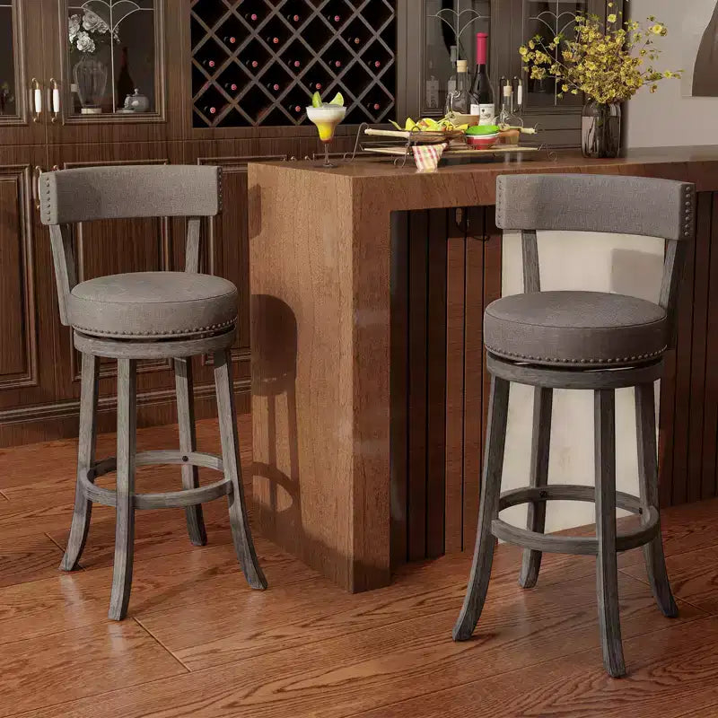 Costway, set di 4 sedie da bar con altezza 78 cm, con sedile girevole a 360° e seduta ammortizzata