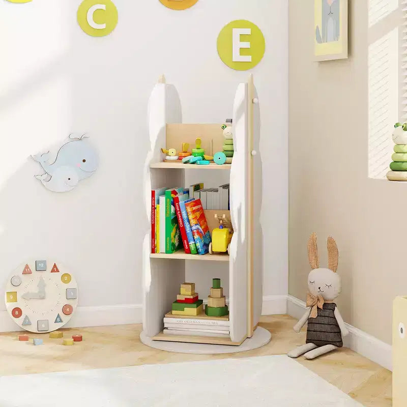 Costway Kid's Rotating Bookshelf w/5 Shelves 360 Rotatable Display Shelf for Kid's Room