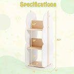 Costway Kid's Rotating Bookshelf w/5 Shelves 360 Rotatable Display Shelf for Kid's Room