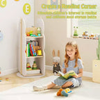 Costway Kid's Rotating Bookshelf w/5 Shelves 360 Rotatable Display Shelf for Kid's Room