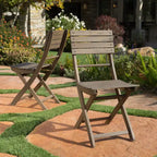Set of 2 Foldable Dining Chairs, Acacia Wood, for Indoor/Outdoor UseHome, Office, Living Room, Kitchen, Dining Room, Patio, Porch, or Garden