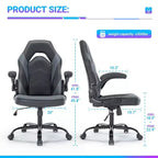 TUYOHW Sedia da Gaming Ergonomica, Sedia da Ufficio con Schienale a S, Modalità Dondolio e Altezza Regolabile, Schiuma ad Alta Resilienza