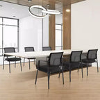 TUYOHW Mesh Criss Cross Chair no Wheels Set of 1,Office Chair with Lumbar Support and Metal Legs,Gaming Chair for Office
