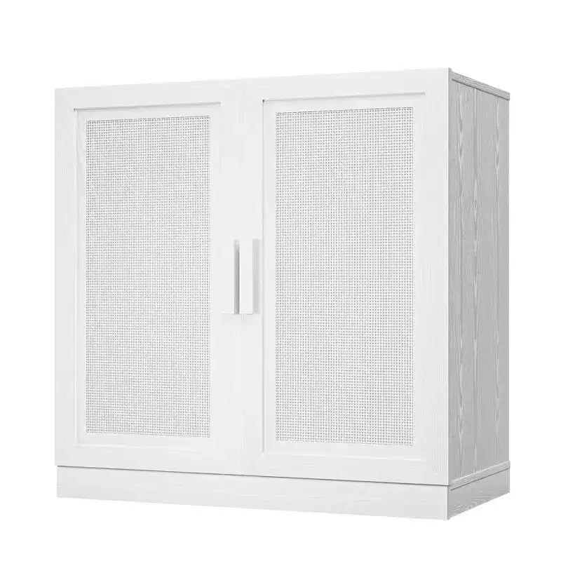 PexFix Credenza Modulare con Ante, Mobile Buffet da Fattoria con Pannelli in Rattan per Soggiorno Cucina Sala da Pranzo Ingresso