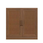 PexFix Credenza Modulare con Ante, Mobile Buffet da Fattoria con Pannelli in Rattan per Soggiorno Cucina Sala da Pranzo Ingresso
