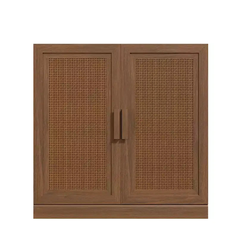 PexFix Credenza Modulare con Ante, Mobile Buffet da Fattoria con Pannelli in Rattan per Soggiorno Cucina Sala da Pranzo Ingresso