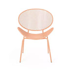 2pcs Outdoor Chairs, Shell Shaped Seats Dining Chair With Round Backrest, Patio Metal Bistro Chair, Weather-resistant Armless Chairs