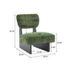 Okak Set di 2 Sedie Moderne Imbottite con Base in Legno Finitura Noce, Poltrona Lounge Mid-Century per Soggiorno, Camera da Letto