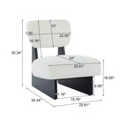 Okak Set di 2 Sedie Moderne Imbottite con Base in Legno Finitura Noce, Poltrona Lounge Mid-Century per Soggiorno, Camera da Letto
