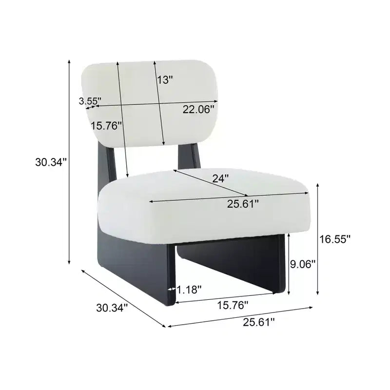 Okak Set di 2 Sedie Moderne Imbottite con Base in Legno Finitura Noce, Poltrona Lounge Mid-Century per Soggiorno, Camera da Letto
