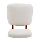 Okak Set di 2 Sedie Moderne Imbottite con Base in Legno Finitura Noce, Poltrona Lounge Mid-Century per Soggiorno, Camera da Letto