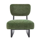 Okak Set di 2 Sedie Moderne Imbottite con Base in Legno Finitura Noce, Poltrona Lounge Mid-Century per Soggiorno, Camera da Letto