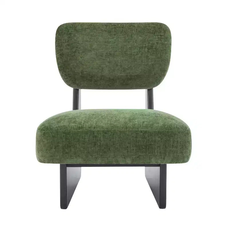 Okak Set di 2 Sedie Moderne Imbottite con Base in Legno Finitura Noce, Poltrona Lounge Mid-Century per Soggiorno, Camera da Letto