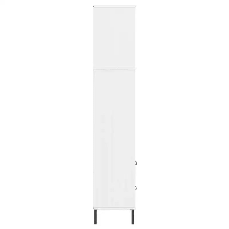 vidaXL Libreria con 2 cassetti, mobile contenitore OSLO, in legno massello - Marrone
