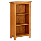 vidaXL Narrow Bookcase Solid Wood Oak Wooden Book Shelf Organizer Multi Sizes