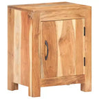 vidaXL Bedside Cabinet 15.7x11.8x19.7 Solid Acacia Wood