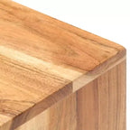 vidaXL Bedside Cabinet 15.7x11.8x19.7 Solid Acacia Wood