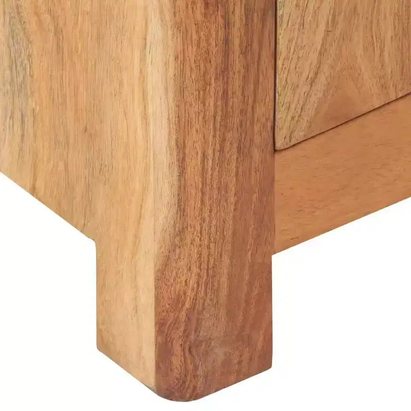 vidaXL Bedside Cabinet 15.7x11.8x19.7 Solid Acacia Wood