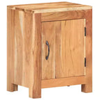 vidaXL Bedside Cabinet 15.7x11.8x19.7 Solid Acacia Wood
