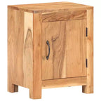 vidaXL Bedside Cabinet 15.7x11.8x19.7 Solid Acacia Wood