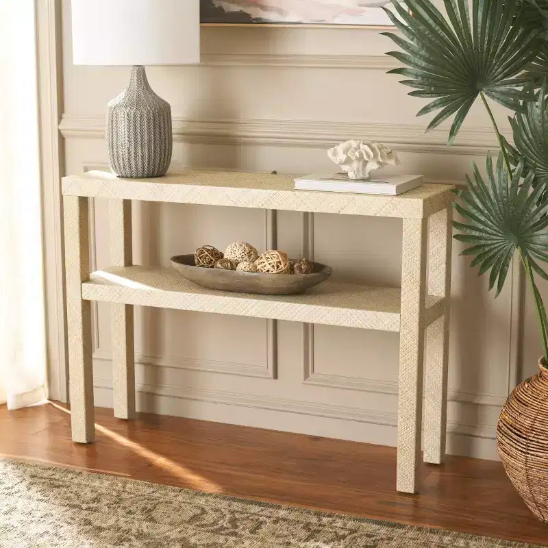 Apis Raffia Console Table - CNS6607 - Safavieh