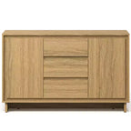 Heynemo Modern Storage Cabinet with 2 Doors, 3 Drawers & Framed Edge Design