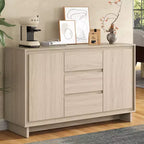 Heynemo Modern Storage Cabinet with 2 Doors, 3 Drawers & Framed Edge Design