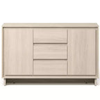 Heynemo Modern Storage Cabinet with 2 Doors, 3 Drawers & Framed Edge Design