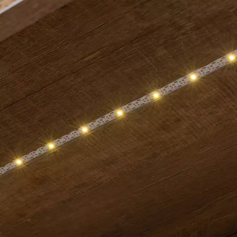 Libreria a 4 livelli, scaffale portaoggetti, espositore con luce LED, mobiletto contenitore con ripiani regolabili, noce, fattoria retrò - ModernLuxe