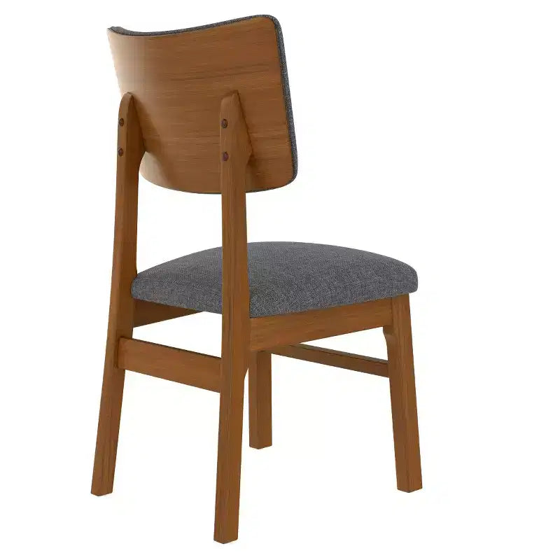 Set di 4 sedie da pranzo imbottite con gambe in legno, sedie da cucina moderne di metà secolo per sala da pranzo, ristorante o soggiorno - Panipeachy