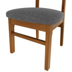 Set di 4 sedie da pranzo imbottite con gambe in legno, sedie da cucina moderne di metà secolo per sala da pranzo, ristorante o soggiorno - Panipeachy