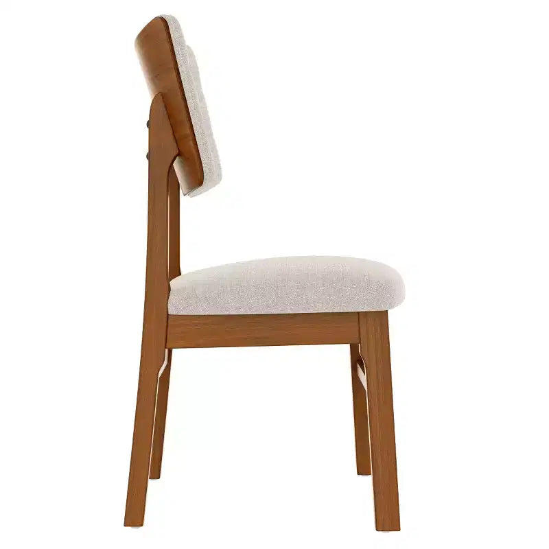 Set di 4 sedie da pranzo imbottite con gambe in legno, sedie da cucina moderne di metà secolo per sala da pranzo, ristorante o soggiorno - Panipeachy