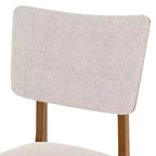 Set di 4 sedie da pranzo imbottite con gambe in legno, sedie da cucina moderne di metà secolo per sala da pranzo, ristorante o soggiorno - Panipeachy