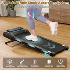 NAYSAYE Tapis Roulant Walking Pad con Inclinazione Regolabile, Capacità 204 kg, Tapis Roulant Compatto Portatile Sottoscrivania per Ufficio Domestico, Nero, 52*22.5*7.87