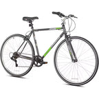 Kent International Front Runner Hybrid Bike - 700c - City Bike with 7 Speed Drivetrain, Lightweight Alloy Wheels, and Height Adjustable Seat Post