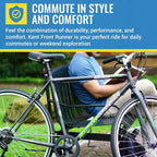 Kent International Front Runner Hybrid Bike - 700c - Bici da città con trasmissione a 7 velocità, ruote leggere in lega e reggisella regolabile in altezza