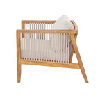 Christopher Knight Home Rylor Modern Outdoor Acacia Wood Upholstered Chairs with Cushions