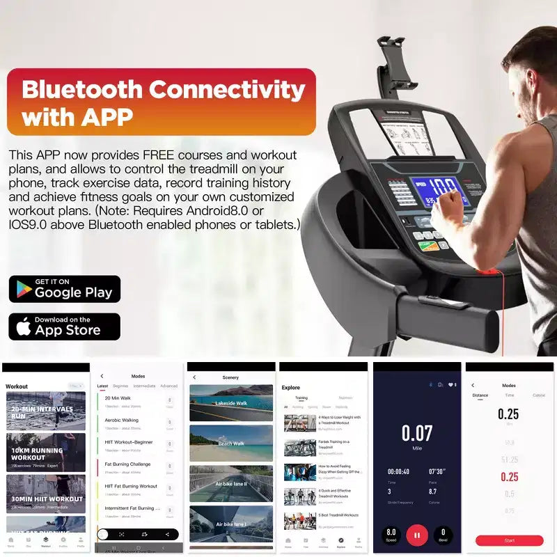 Tapis roulant con inclinazione automatica 20% 4.75HP, tapis roulant 300LB per la casa, macchina pieghevole per corsa e camminata da 12MPH con APP, 71 programmi per allenamenti a intensità variabile