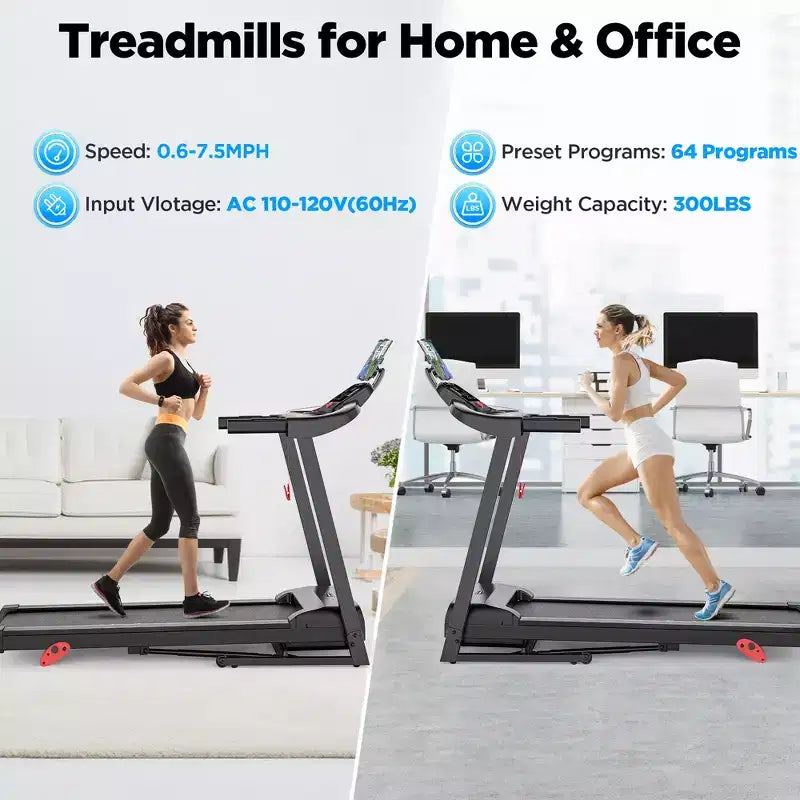 Tapis roulant elettrico pieghevole da 3,5 CV con altoparlante Bluetooth