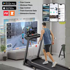 Tapis roulant elettrico pieghevole da 3,5 CV con altoparlante Bluetooth