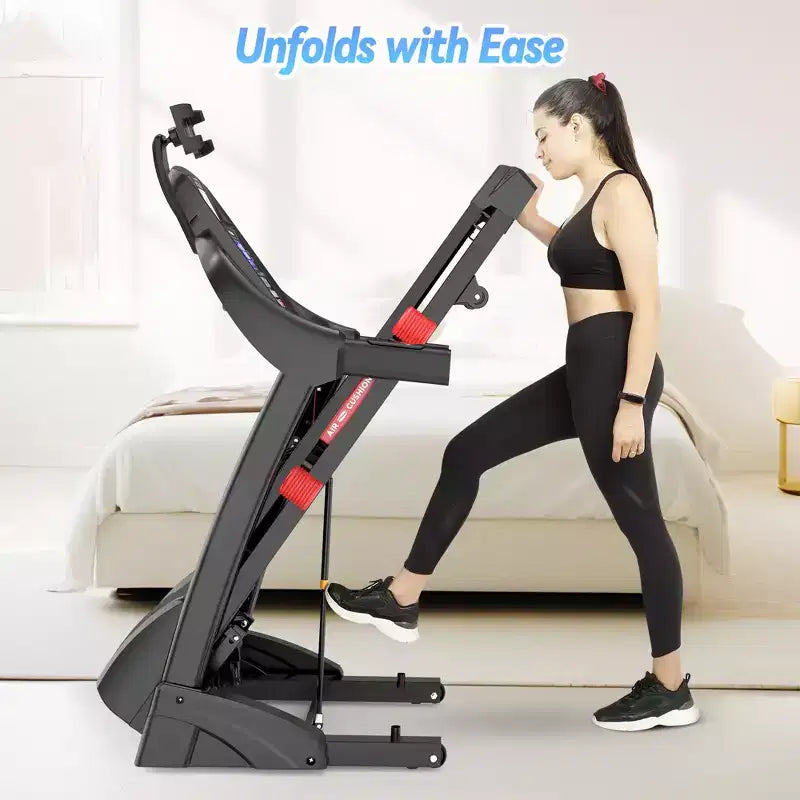 Offerta Tapis Roulant, Tapis Roulant in Offerta, Tapis Roulant Pieghevole da 4,5HP con Inclinazione Automatica a 20 Livelli, Tapis Roulant Portatile per Uso Domestico, 71 Programmi