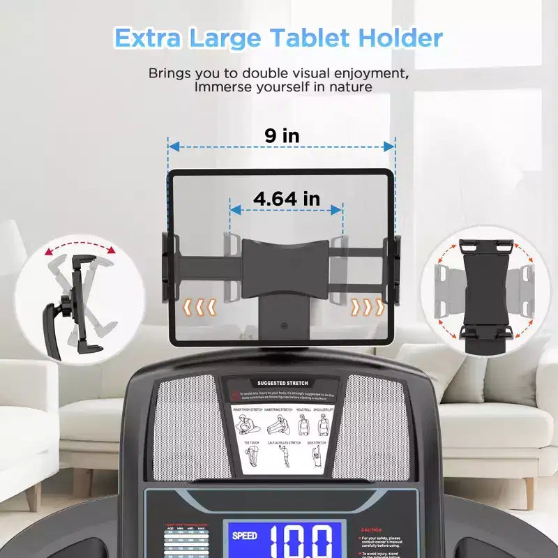 Offerta Tapis Roulant, Tapis Roulant in Offerta, Tapis Roulant Pieghevole da 4,5HP con Inclinazione Automatica a 20 Livelli, Tapis Roulant Portatile per Uso Domestico, 71 Programmi