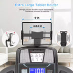 Offerta Tapis Roulant, Tapis Roulant in Offerta, Tapis Roulant Pieghevole da 4,5HP con Inclinazione Automatica a 20 Livelli, Tapis Roulant Portatile per Uso Domestico, 71 Programmi